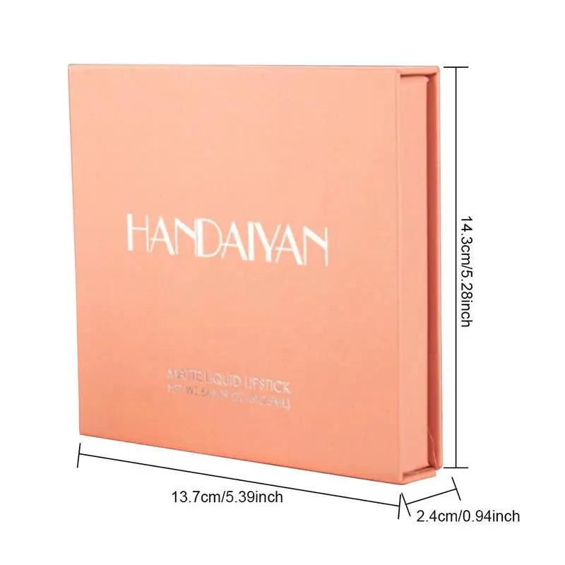 Handaiyan 6-Piece Matte Lip Stain Set | Long-Lasting Lipstick Kit