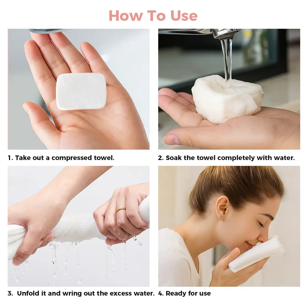 Disposable Compressed Towel Tablets 30Pcs | Portable Face Towels