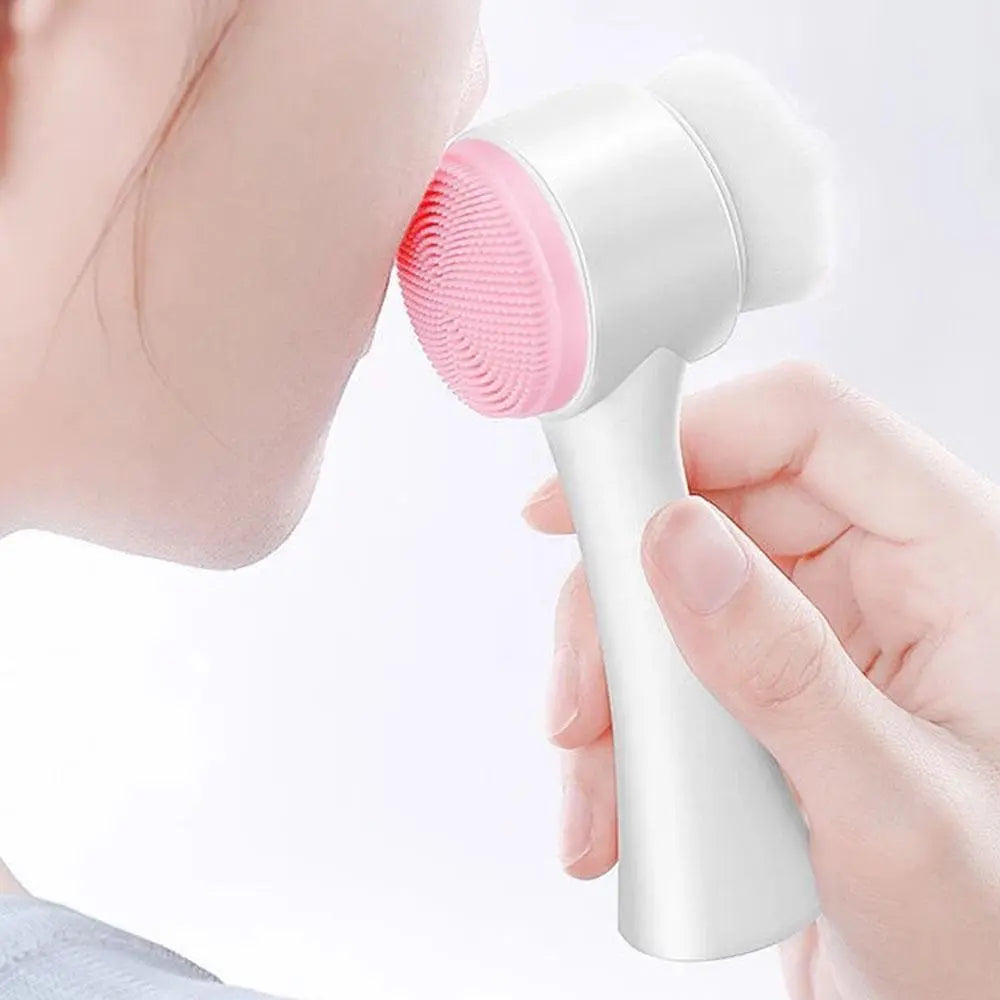 Double-Sided Silicone Face Brush | Facial Cleanser & Massager
