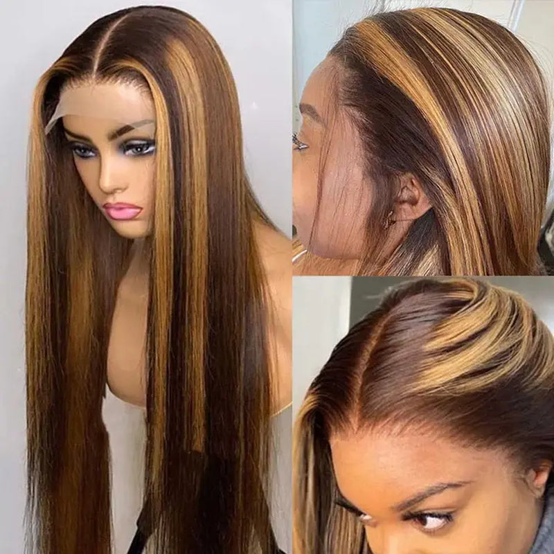 Hot Star P4/27 Highlight 13x6 HD Lace Front Human Hair Wig