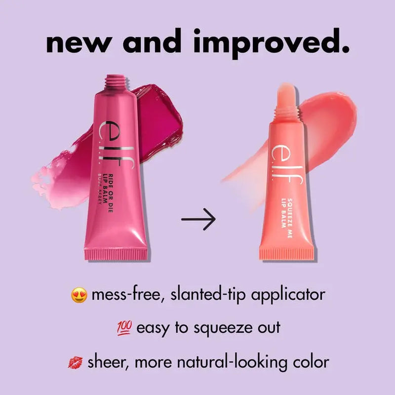 e.l.f. Squeeze Me Lip Balm | Sheer Tint Moisturizing Lip Balm