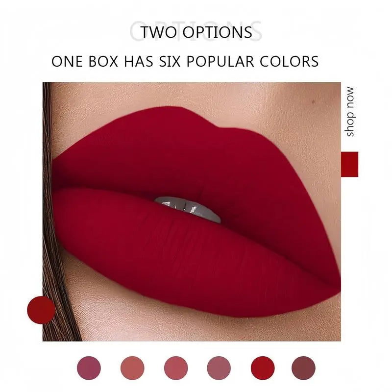 Handaiyan 6-Piece Matte Lip Stain Set | Long-Lasting Lipstick Kit