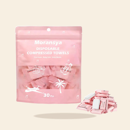 Disposable Compressed Towel Tablets 30Pcs | Portable Face Towels