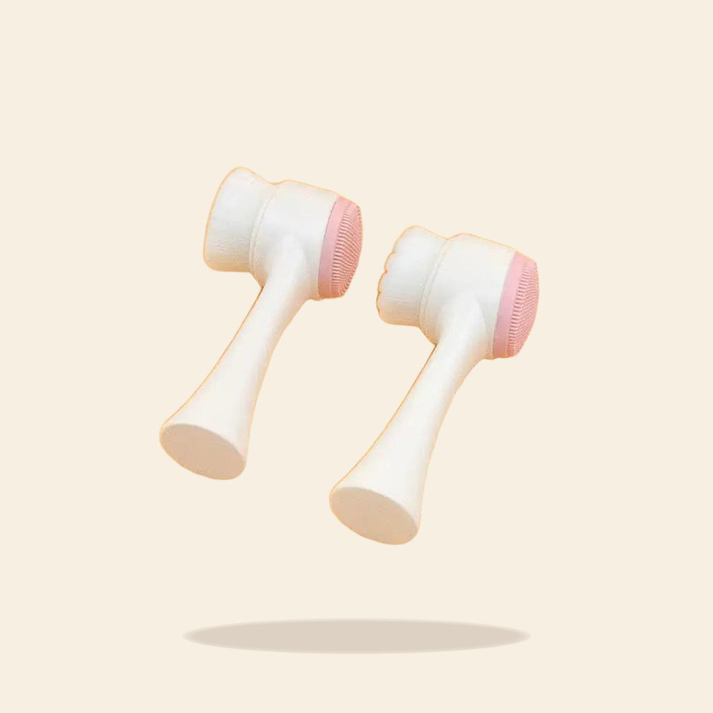 Double-Sided Silicone Face Brush | Facial Cleanser & Massager