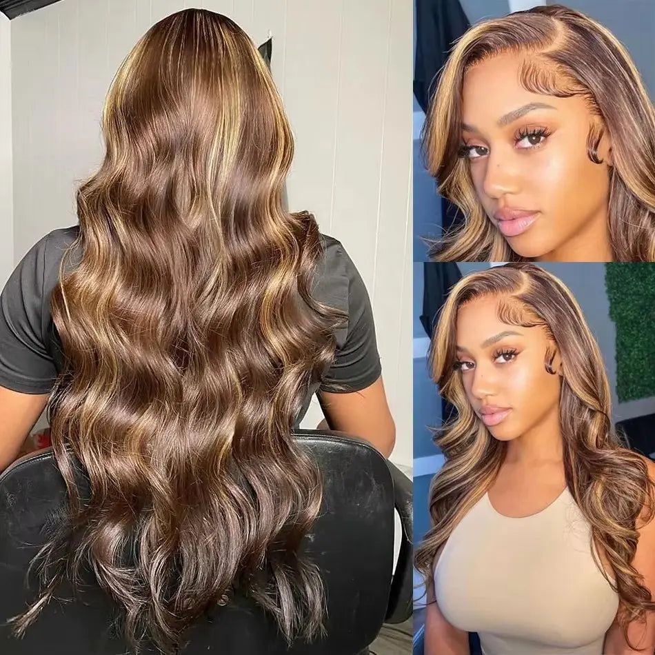 Hot Star P4/27 Highlight 13x6 HD Lace Front Human Hair Wig