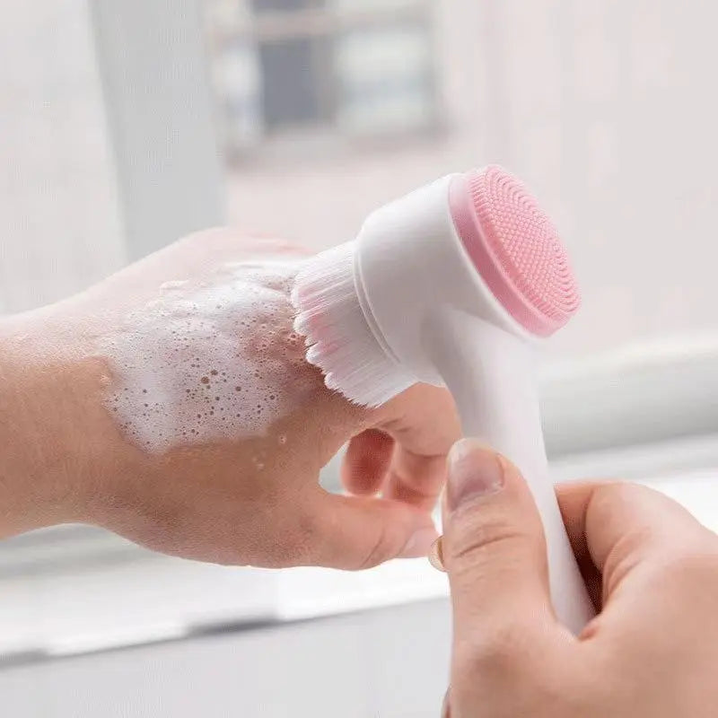 Double-Sided Silicone Face Brush | Facial Cleanser & Massager