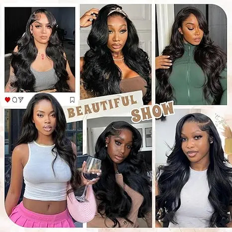 Tuneful 13x6 Body Wave Lace Front Human Hair Wig — Pre-Plucked 180% Density HD Lace