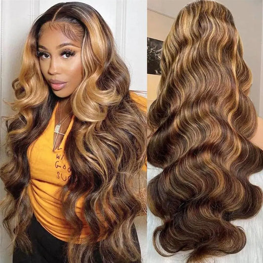 Hot Star P4/27 Highlight 13x6 HD Lace Front Human Hair Wig