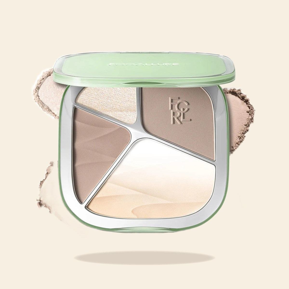 FOCALLURE Gradient Highlighter Contour Palette | 5-Shade Face Palette